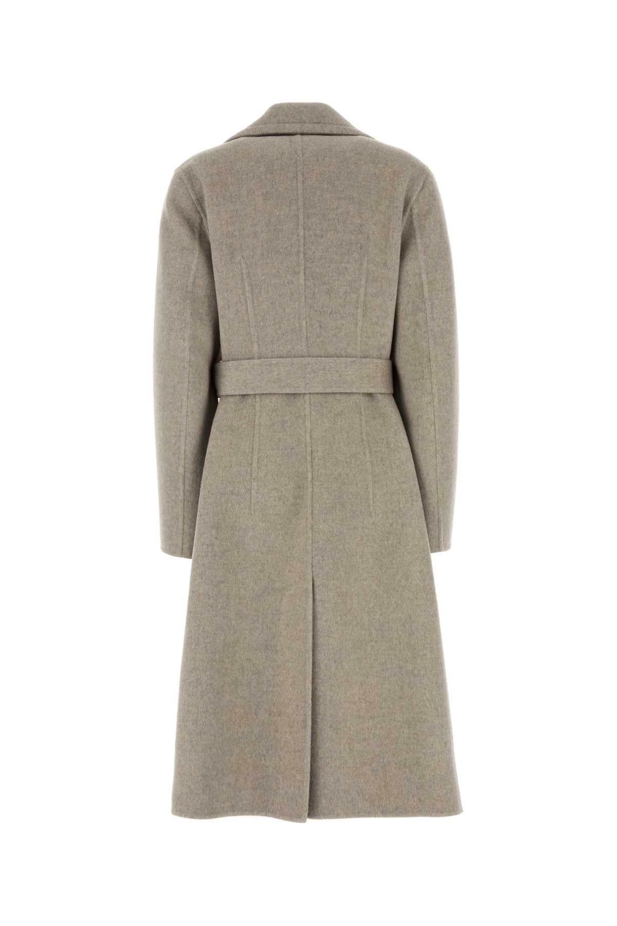 Bottega Veneta Dove Grey Cashmere Coat - Image 2