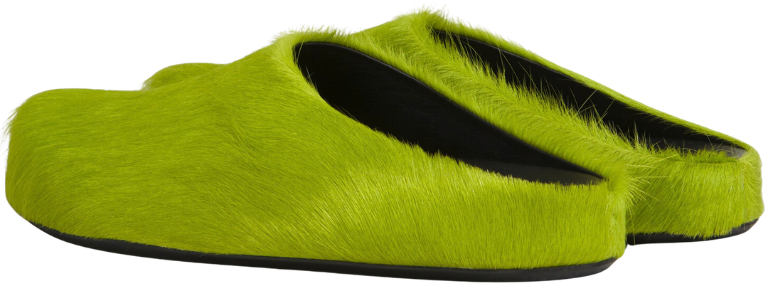 MARNI 'LIME' SABOT SLIPPERS
