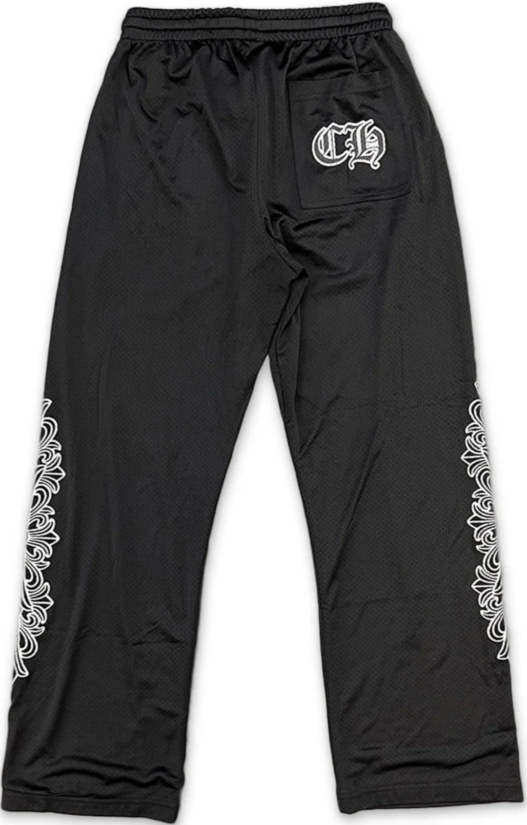 CHROME HEARTS 'BLACK MESH' WARM UP PANTS