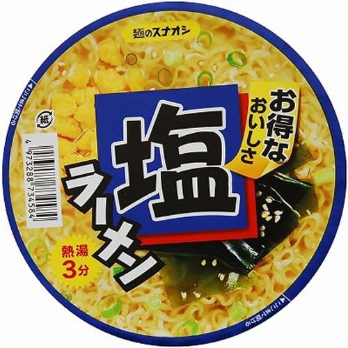 Noodle Sunaoshi Salt Ramen Cup, 12 Pieces