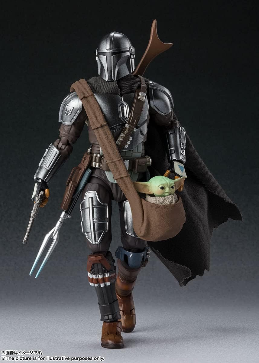 S.H. Figuarts Star Wars The Mandalorian (Din Jarin) Approx. 5.9 inches (150 mm), ABS & PVC & Fabric, Pre-painted Action Figure