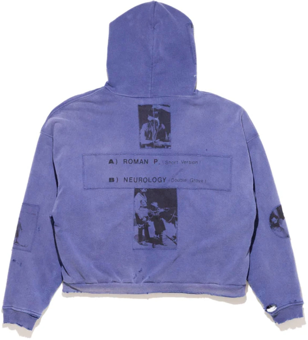 ENFANTS RICHES DÉPRIMÉS 'SPRUCE BLUE' SOVIET ARCTIC ASSEMBLAGE ZIP UP HOODIE