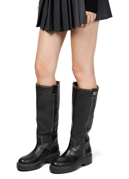 MIU MIU Leather boots - Image 2