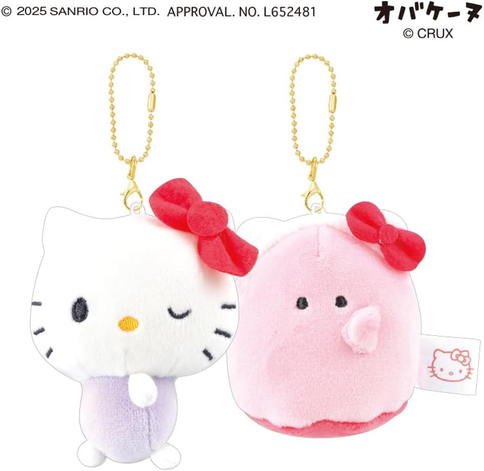 Hello Kitty Sanrio Characters x Obakaine Nico Ni Key Chain