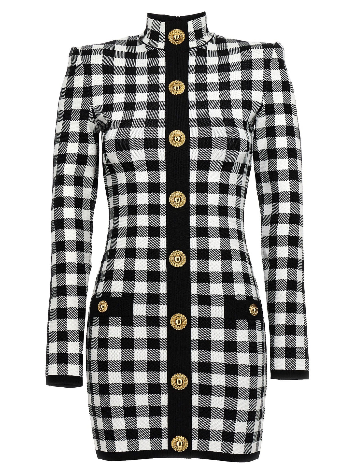 Balmain Vichyニットドレス - Image 2