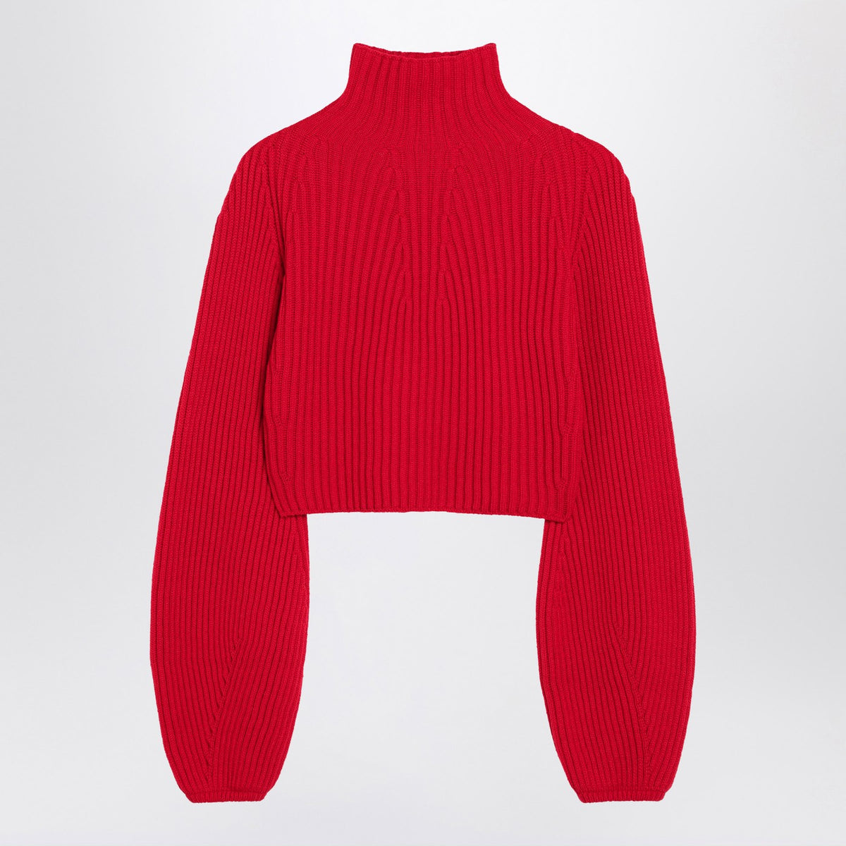 Sportmax SportMax Red Wool Turtleneckジャンパー - Image 2