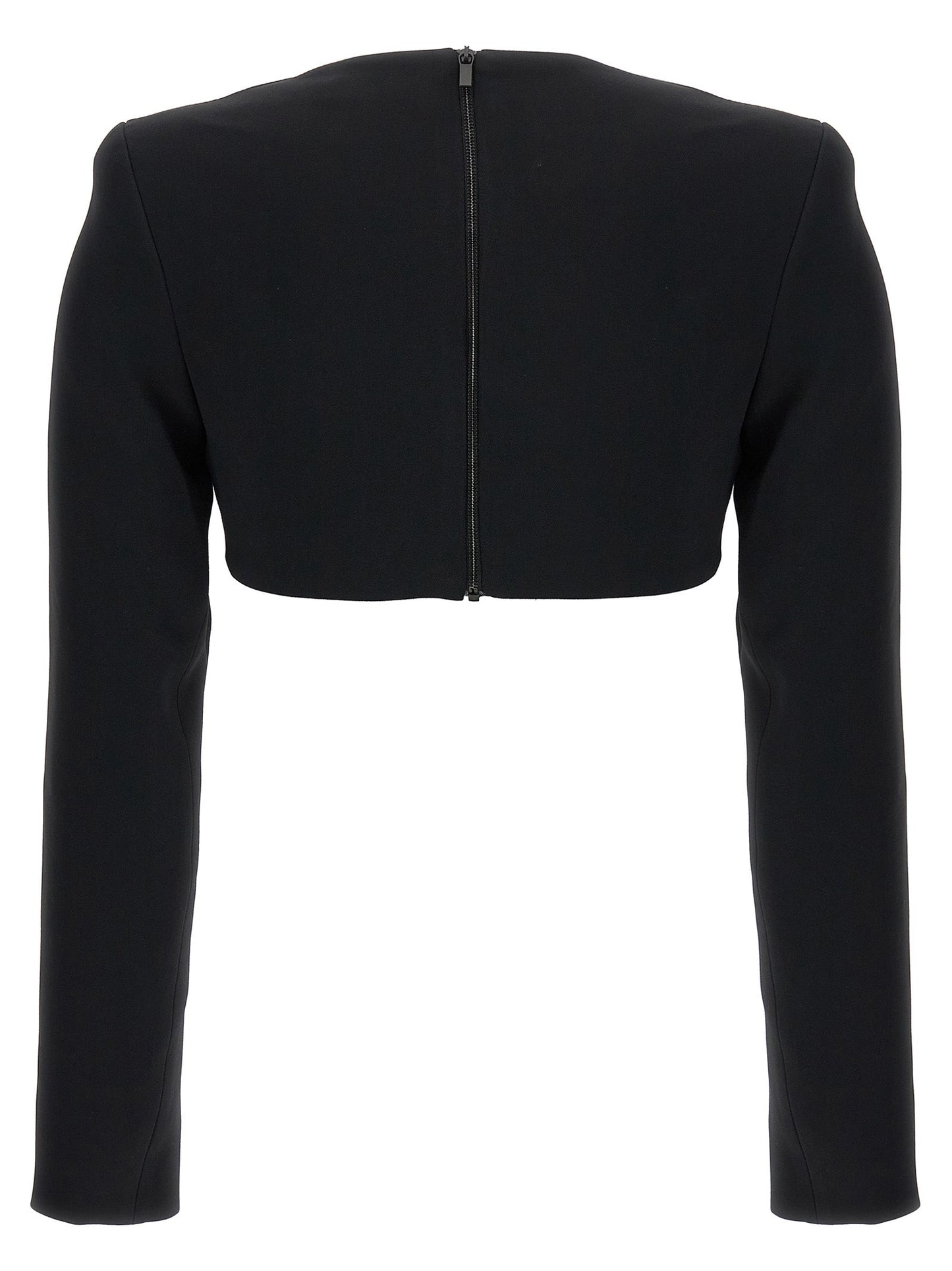 David Koma デビッド・コマ・トップ「3 Dクリスタルチェーンと四角い首」 - Image 2