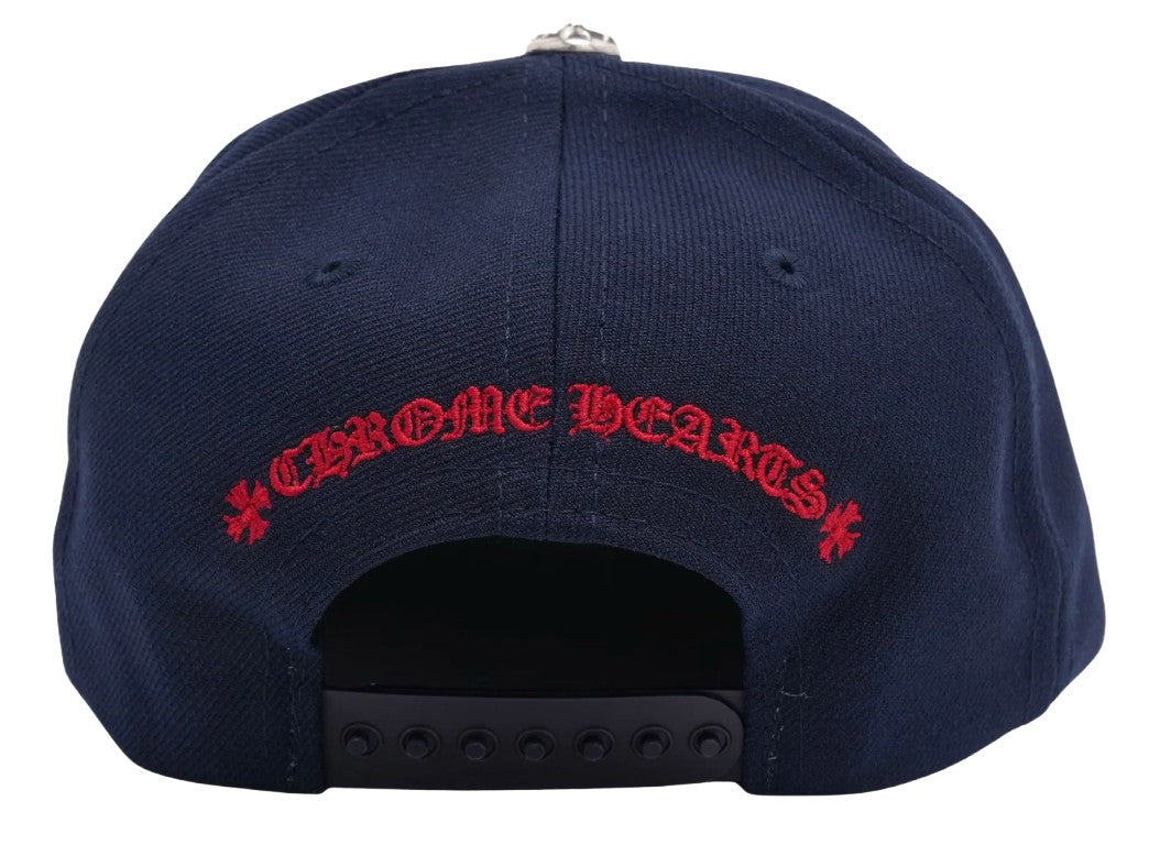CHROME HEARTS 'NAVY/RED' 6 PANEL NAVY BASEBALL HAT