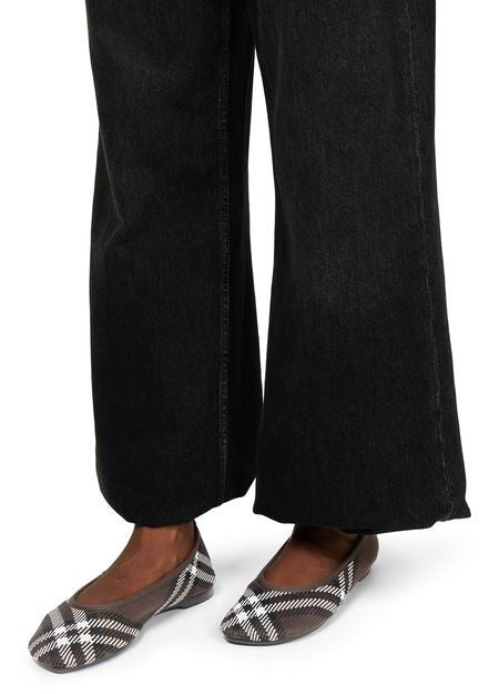 BURBERRY Check Knit Baby Ballerinas - Image 2