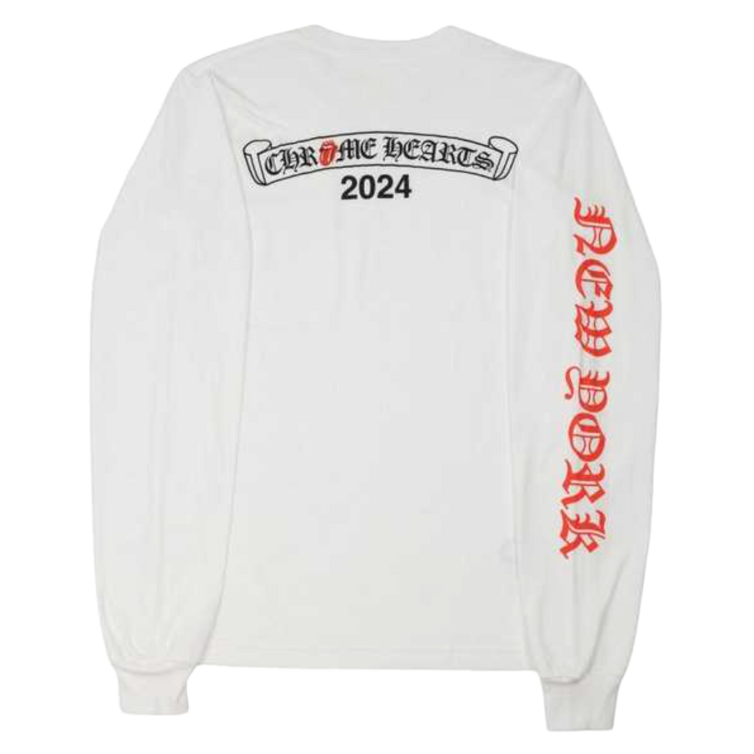 CHROME HEARTS ROLLING STONES 'WHITE' LONGSLEEVE