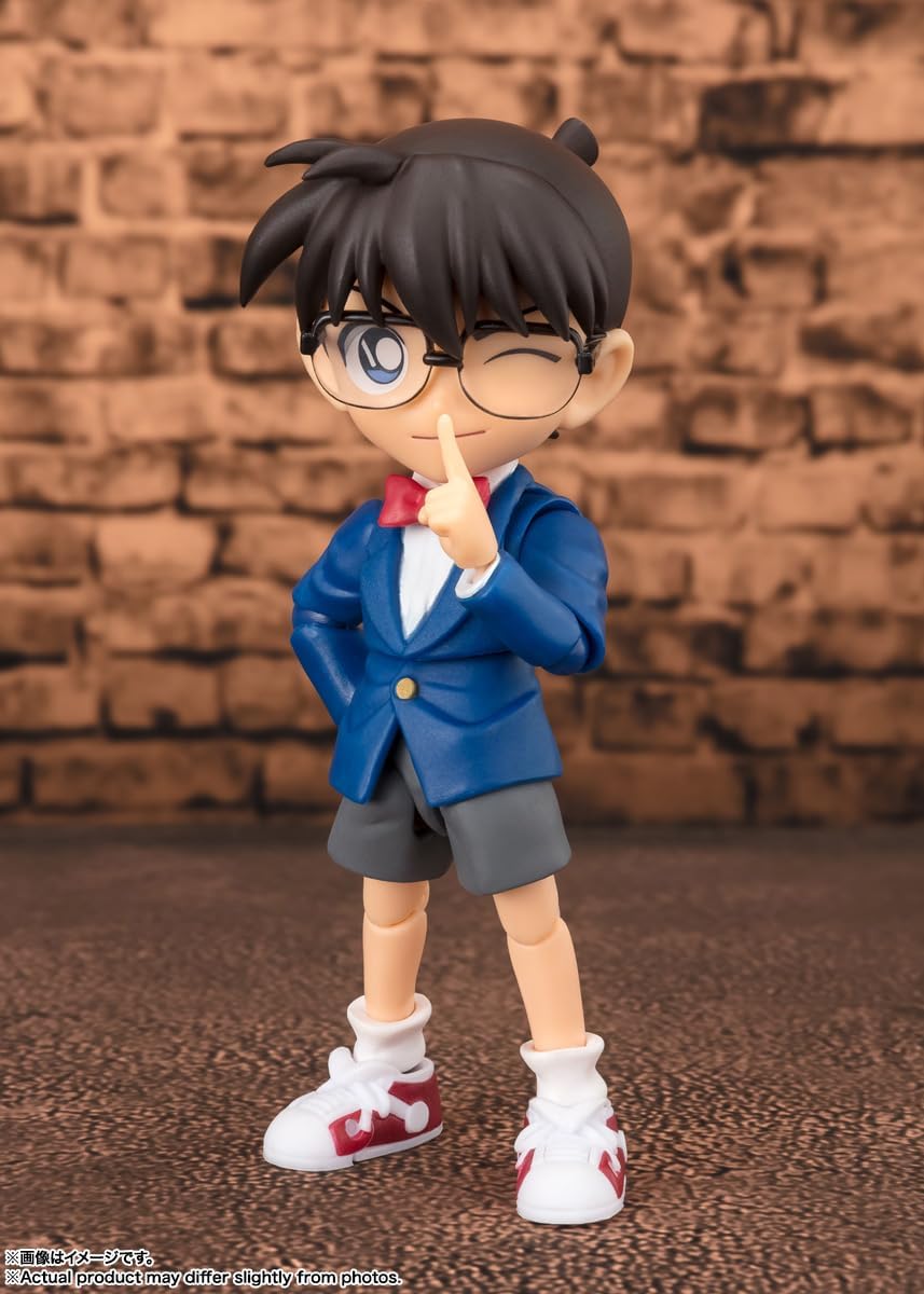 S.H. Figuarts Detective Conan Edogawa Conan - Solved Edition, Approx. 3.5 inches (90 mm), ABS & PVC Pre-painted Action Figure