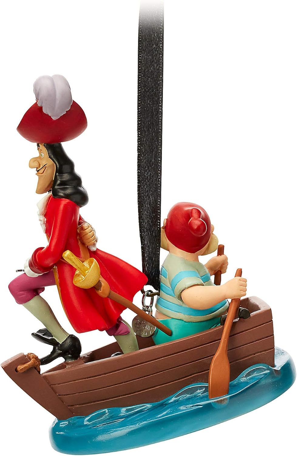 Disney Adorno de cuaderno de bocetos del Capitán Hook y Mr. SMEE - Peter Pan