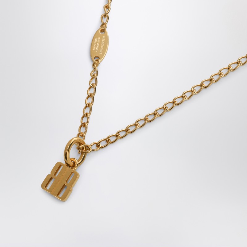 Balenciaga 金の真鍮のバレンシアガナノネックレス - Image 2