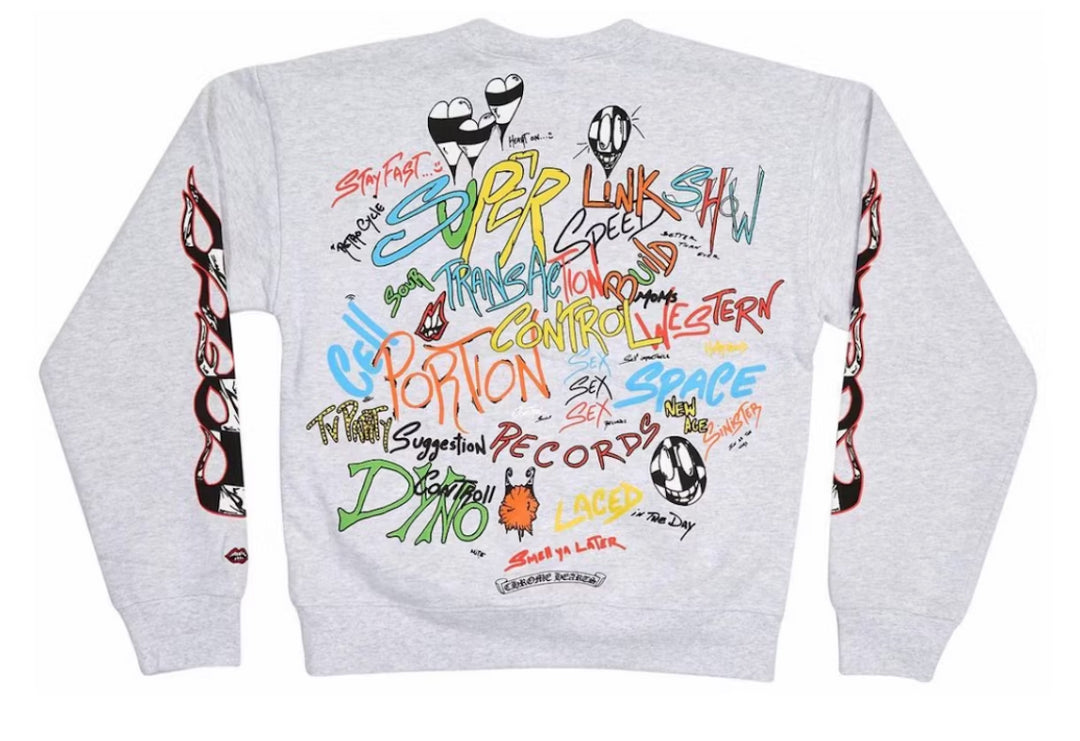 CHROME HEARTS MATTY BOY 'BRAIN' CREWNECK