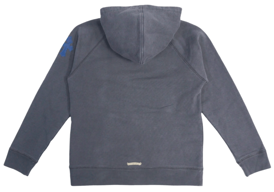 CHROME HEARTS 'PAPER JAM TRIPLE CROSS PATCH' NAVY HOODIE