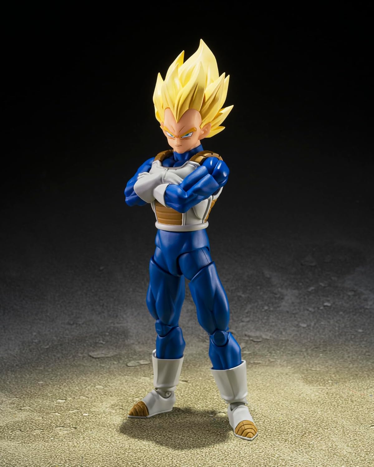 Tamashi Nations S.H. Figuarts Dragon Ball Z Super Saiyan Vegeta (Dangerous Pride), Approximately 5.3 inches (135 mm), PVC & ABS Pre-painted Action Figure