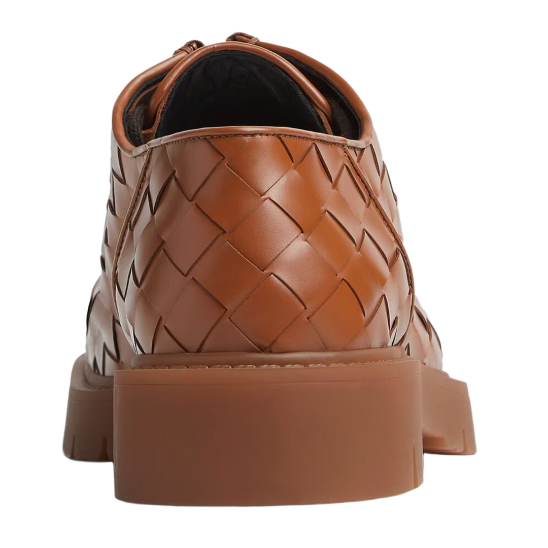 BOTTEGA VENETA 'LIGHT WOOD' HADDOCK LACE-UP SHOES