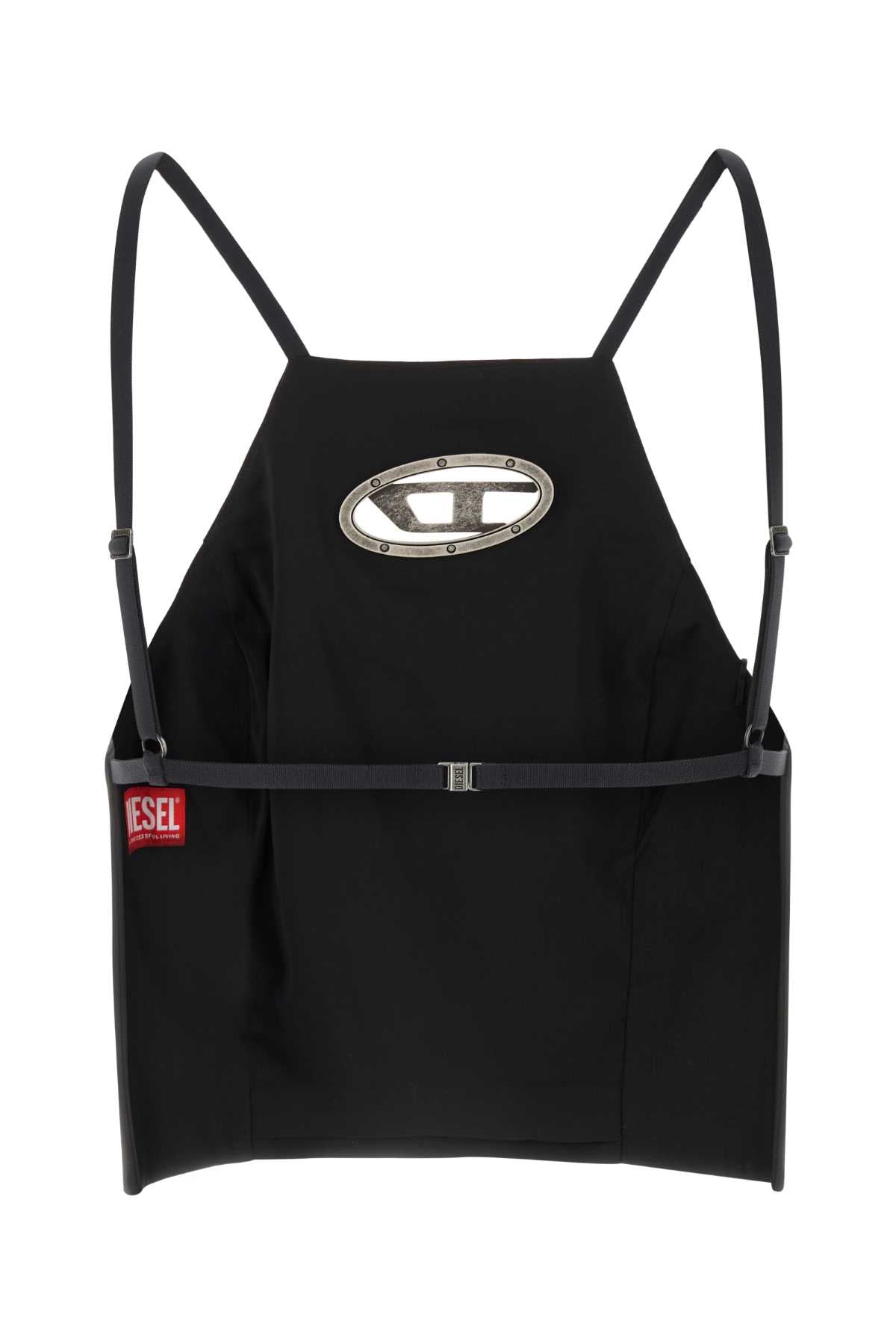Diesel ディーゼルブラックストレッチポリエステルブレンドT Wilight Top - Image 2