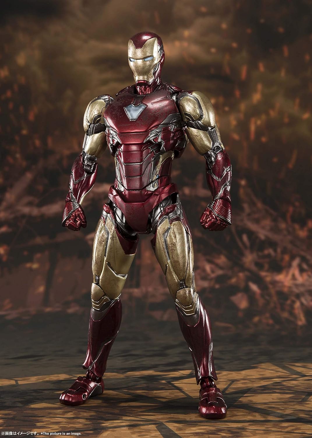 S.H. Figuarts Avengers Iron Man Mark 85 - FINAL BATTLE EDITION - Approx. 6.3 inches (160 mm), ABS & PVC & Die Cast Pre-painted Action Figure