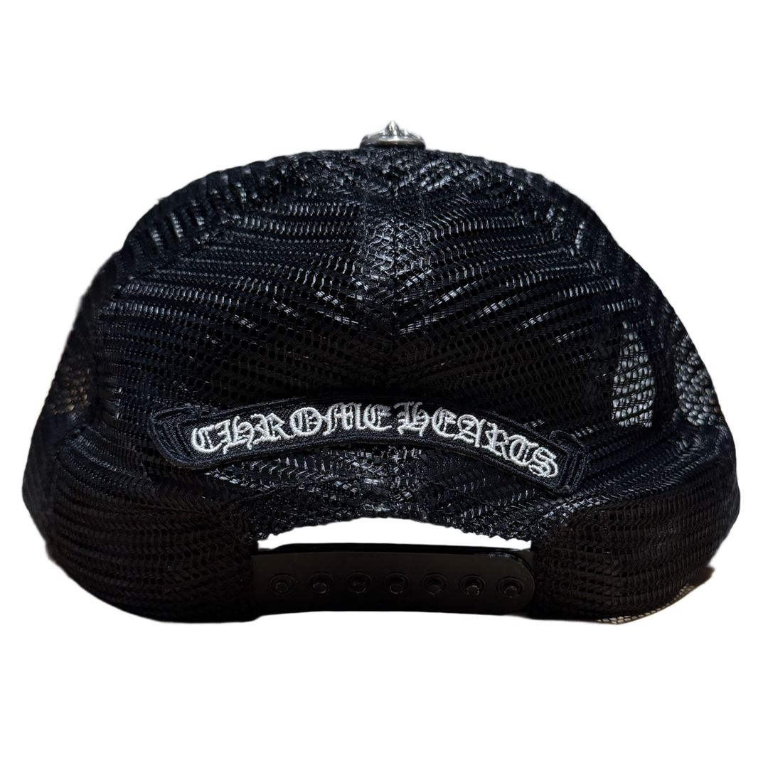 CHROME HEARTS 'ORANGE CHOMPER' LEATHER PATCH HAT