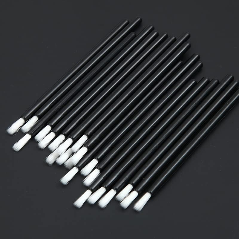 KOLAMOON 100 Pcs Disposable Brushes Plastic Paint Brushes Model Brushes Paint Melting Putty Cement Glue Plastic Model Figures Painting Brushes Large Capacity (Thick Brush)