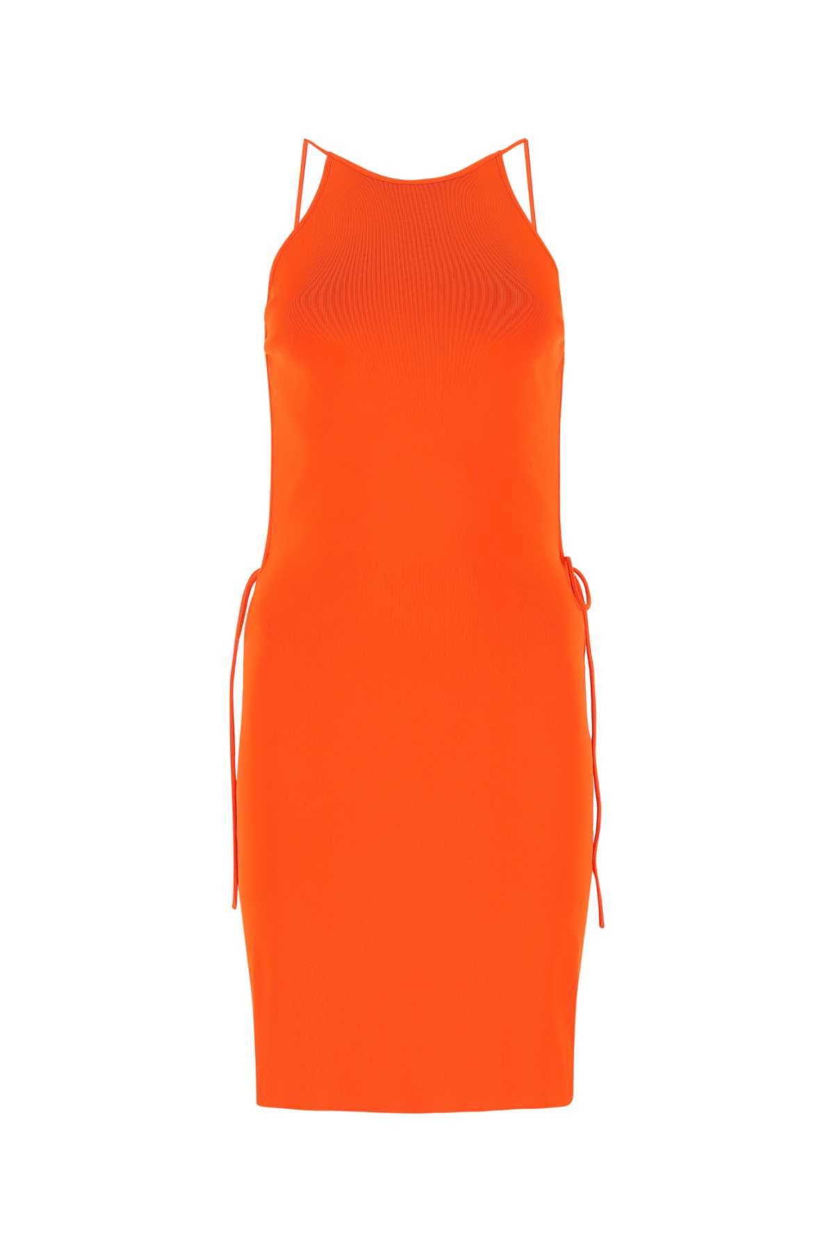 Bottega Veneta Orangeストレッチビスコースブレンドドレス - Image 2