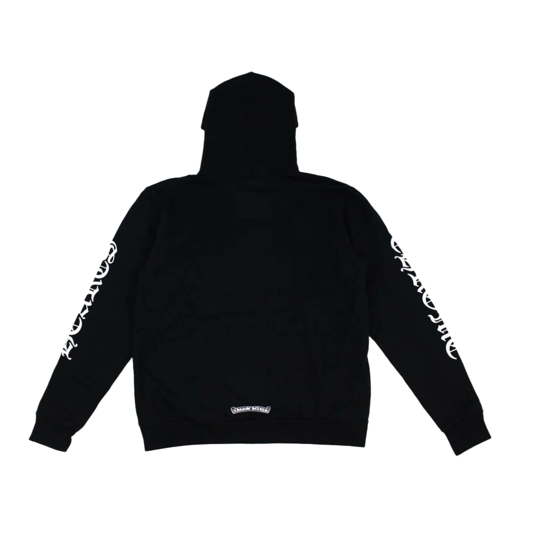 CHROME HEARTS 'VERTICAL LOGO' FUCK YOU BLACK HOODIE