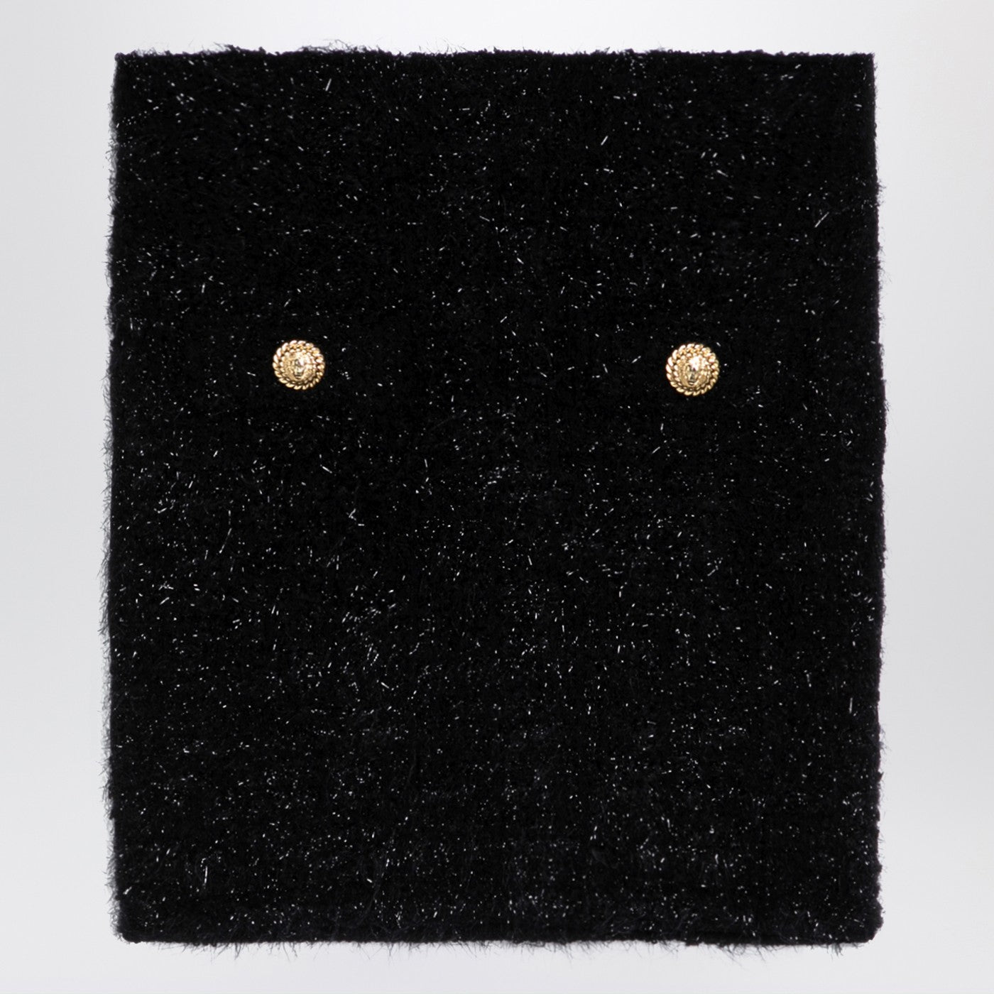 ボタン付きのBalmain Black Tweed Miniskirt - Image 2