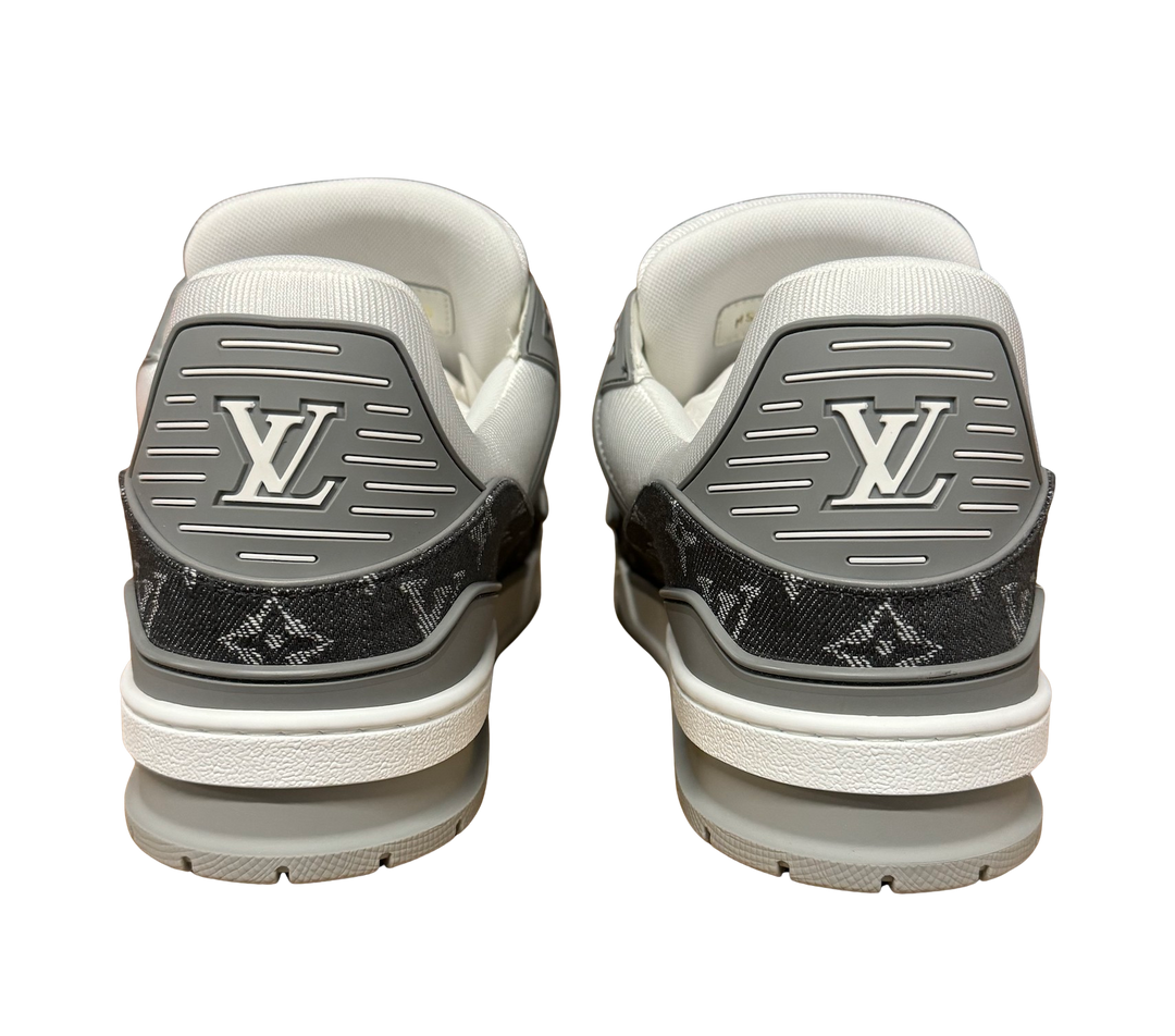 LOUIS VUITTON LV TRAINER 'GREY DENIM' SNEAKERS