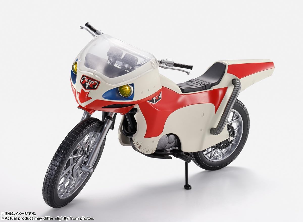 TAMASHII NATIONS S.H. Figuarts New Cyclone (Kamen Rider) Glorious Showa Rider Edition, Approx. 7.5 inches (190 mm), ABS & PVC Pre-painted Action Figure