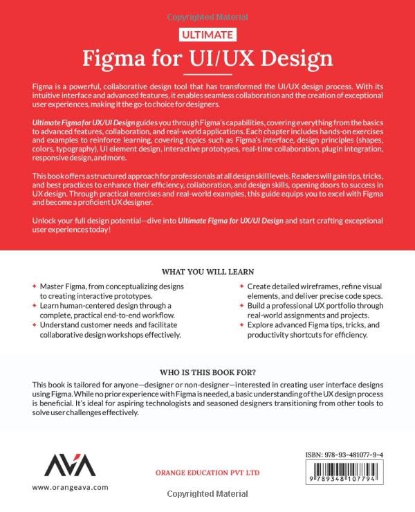 Ultimate Figma for UI/UX Design: Transform Your UI/UX Design, Craft User-Centric Interfaces, and Create Stunning Experiences with Ease (English Edition)
