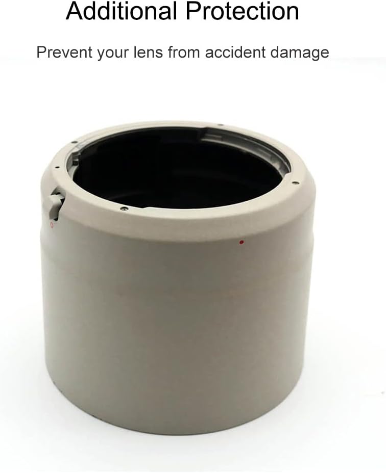 Toileum ET-83D Lens Hood (For Canon EF 100-400mm f/4.5-5.6L IS II USM Lenses) et-83d Bayonet Lens Hood Lens Shade Plastic (White)