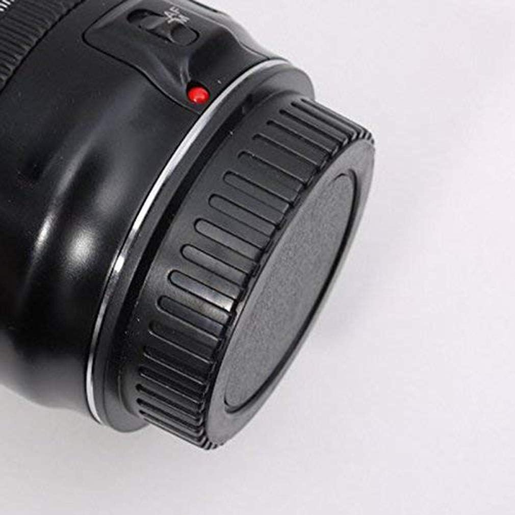 Rear Cap for Canon EF Mount Lens Camera Equipment Scratch Protection 1 Pack (Black)