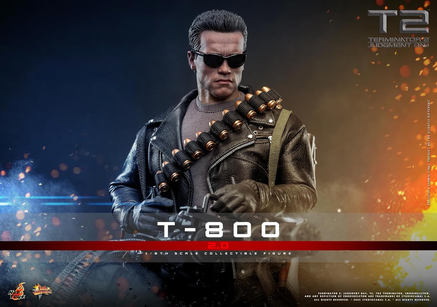 Movie Masterpiece Terminator 2 T-800 (2.0 Version) 1/6 Scale Figure