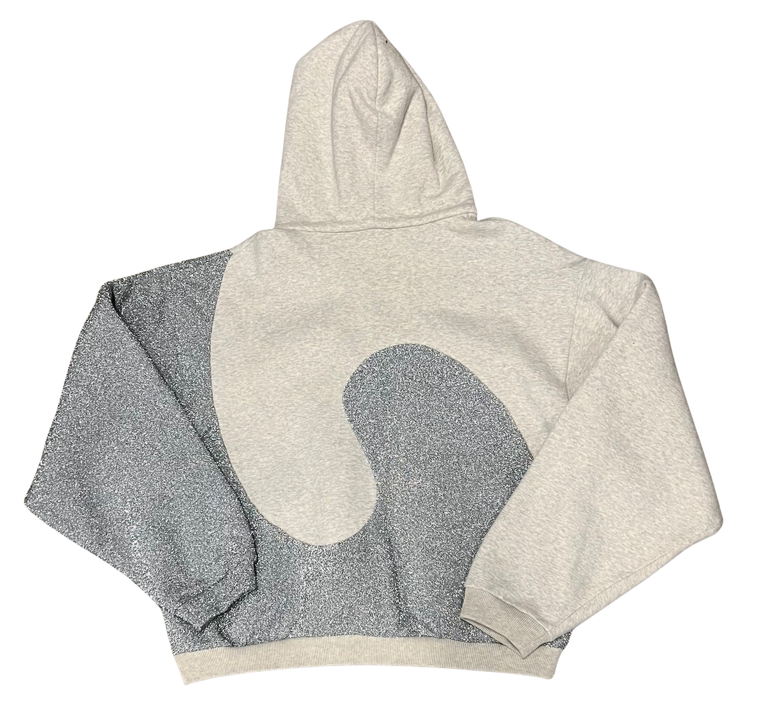 DIOR X ERL 'SWIRL' GREY HOODIE