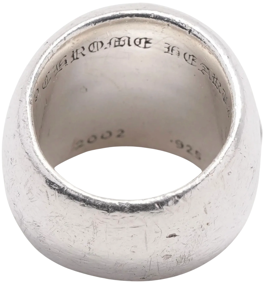 CHROME HEARTS 'OVAL' LARGE CROSS RING