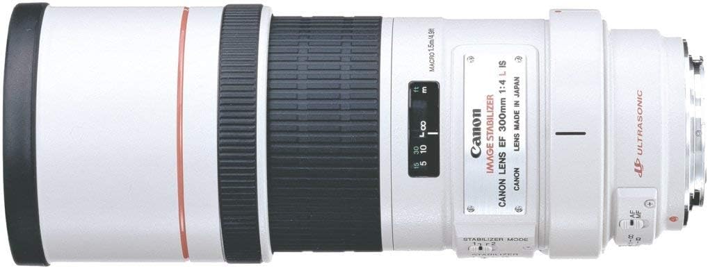 Canon EF 300mm f/4L IS USM SLR Telephoto lens White