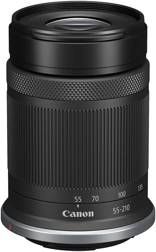 Canon RF-S55-210mm F5-7.1 is a Canon APS-C Mirrorless RF Mount Camera Telephoto Zoom Compact Lightweight Optical Image Stabilization STM for Landscape, Portrait, Travel Photography and Video