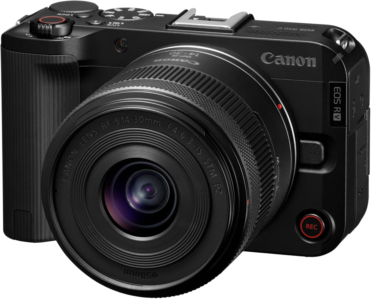 Canon EOS R50V Digital SLR Camera Lens Kit (RF-S14-30PZ)/Black
