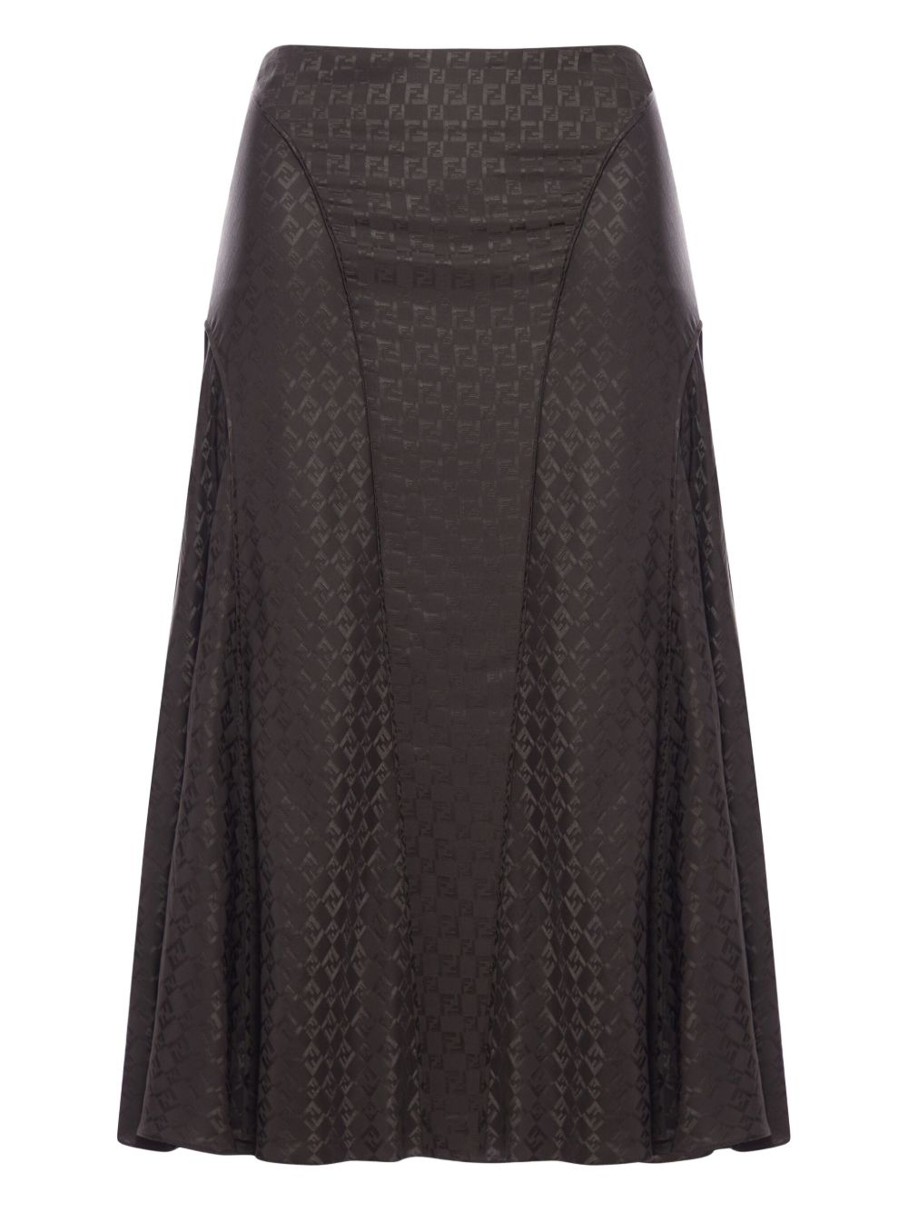Fendi FF Jacquard Silk Skirt - Image 2
