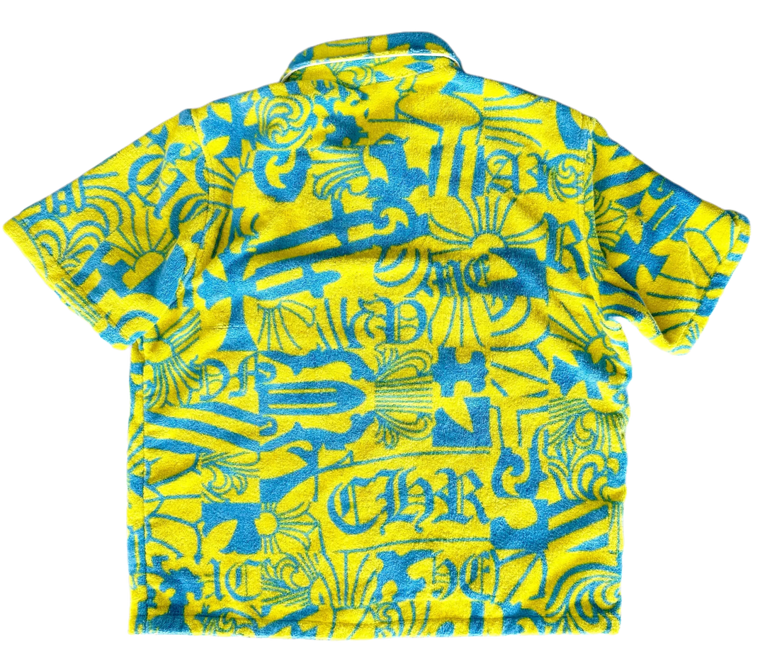 CHROME HEARTS 'YELLOW' STENCIL TOWEL SHIRT