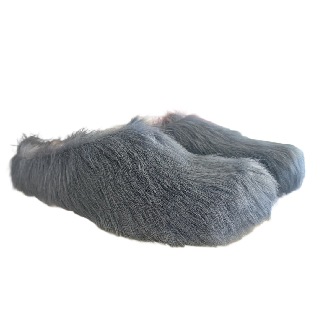 MARNI 'GREY BLUE' SABOT SLIPPERS