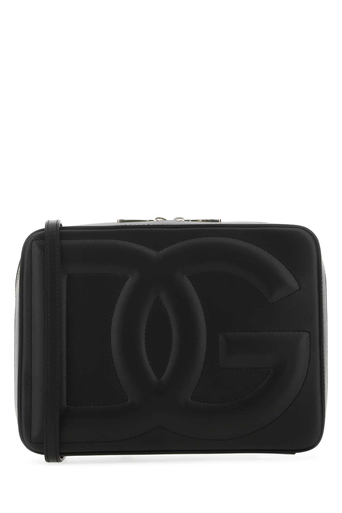 Dolce Gabbana ドルチェ&ガッバーナブラックレザークロスボディバッグ - Image 2