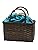 Hasegawa Women's Bamboo Hamper Yukata Basket Bag, Removable Drawstring