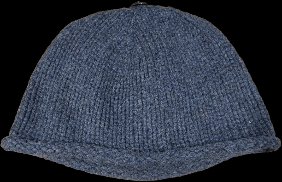 CHROME HEARTS 'CHEETAH PATCH' BLUE KNIT BEANIE