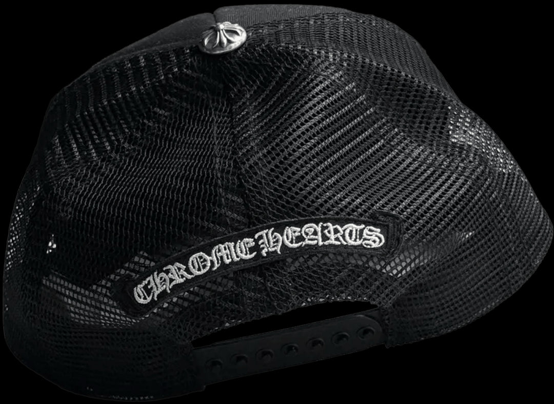 CHROME HEARTS 'CAMO PATCH' CEMETERY TRUCKER HAT