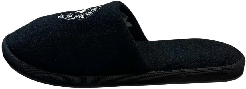 CHROME HEARTS 'BLACK' HOTEL SLIPPERS