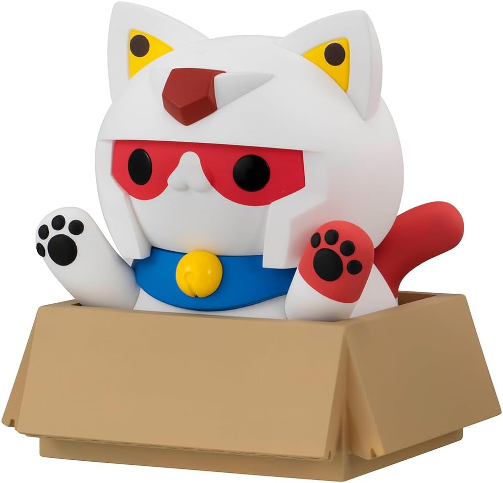 MEGA CAT PROJECT Mobile Suit Gundam Nyan Tomo Large Mobile Suit Nyan Dam Gundam Approx. 5.1 inches (130 mm), PVC Pre-painted Complete Figure