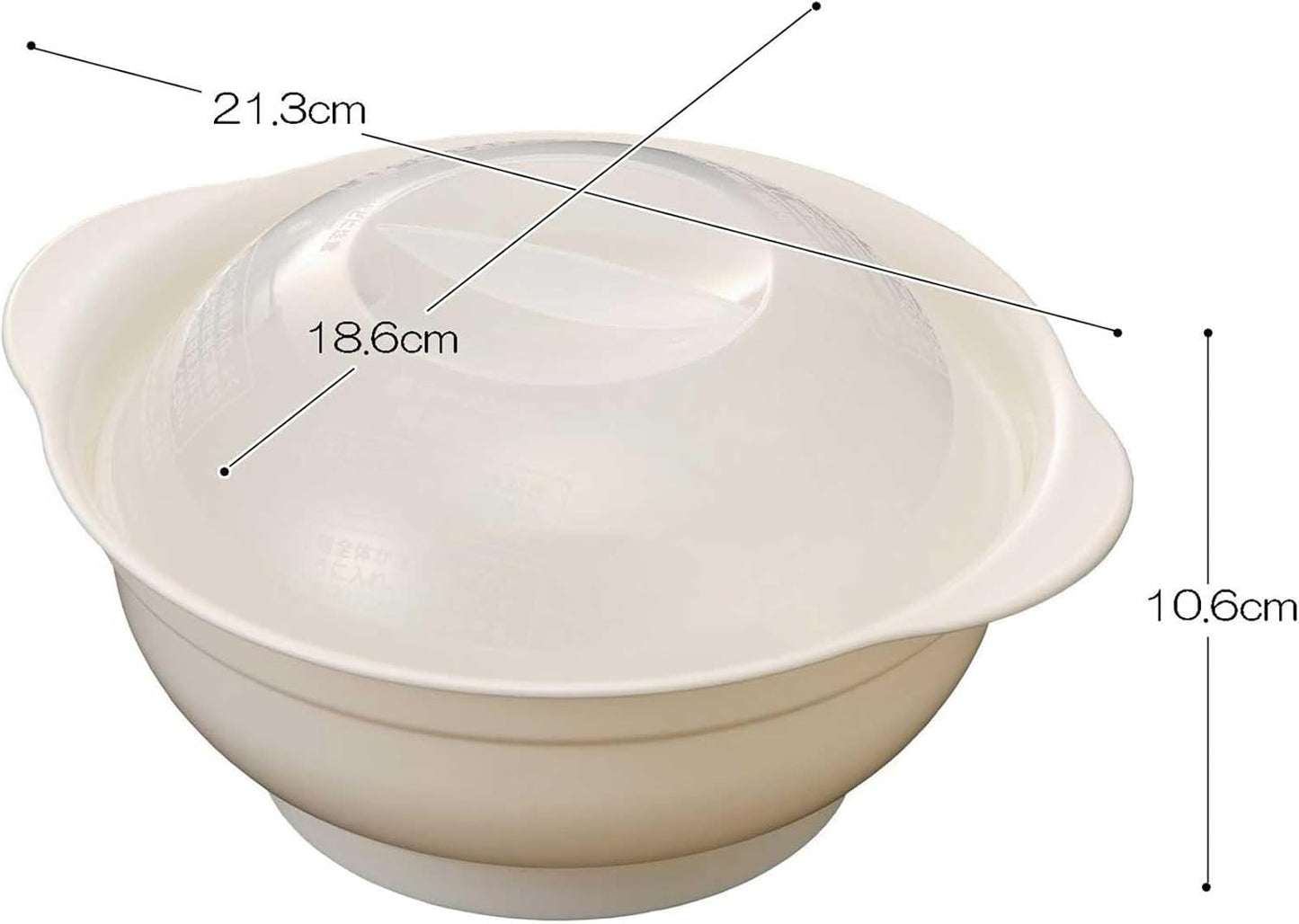 Inomata Kagaku 9454 Microwave Cooker, Easy Bag Ramen, 3.2 gal (1.2 L), Set of 2, Made in Japan, Pot, Rice Bowl, Noodles, Instant Arrangement, Cooker, Salt, Cup Men, Miso, Soy Sauce, Recipes, Super
