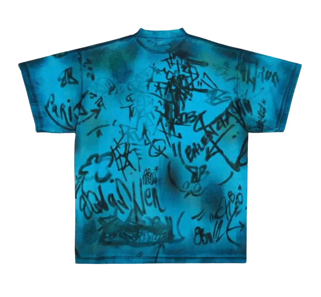 BALENCIAGA 'BLUE' SKATER TEE